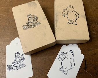 Winnie the Pooh Tiger Tigger rubber wood Stamp for Journaling 90's 2000s stamp for art Projects and card making