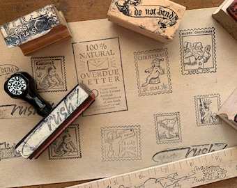 Vintage wood stamp Vintage Post Office Stamp store stamp Commercial wood stamp Vintage Business Wood Stamp Office Stamp Accounting Stamp