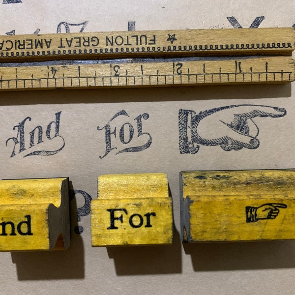 Vintage wood stamp Alphabet set ABC Number Lettering Stamps for Craft scrapbooking Universal Sign Printer symbols wood block art projects