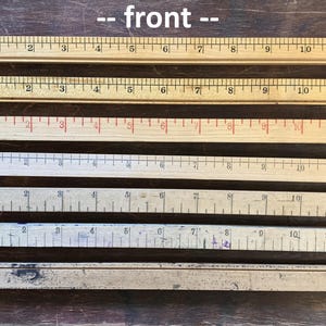 Vintage Advertising Wood Rulers Vintage Drafting Rule Vintage Wood ...