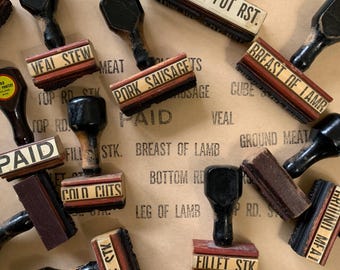 Vintage wood stamp Vintage advertising Stamp store stamp Commercial wood stamp Vintage Business Wood Stamp Office Stamp Accounting Stamp