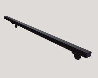OUSHENG 12ft Industrial Pipe Handrail - Wall Mount Stair Railing - View #3