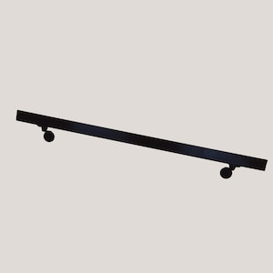 1,18&quot; square wall mount railing, safety bars, stair hand rail