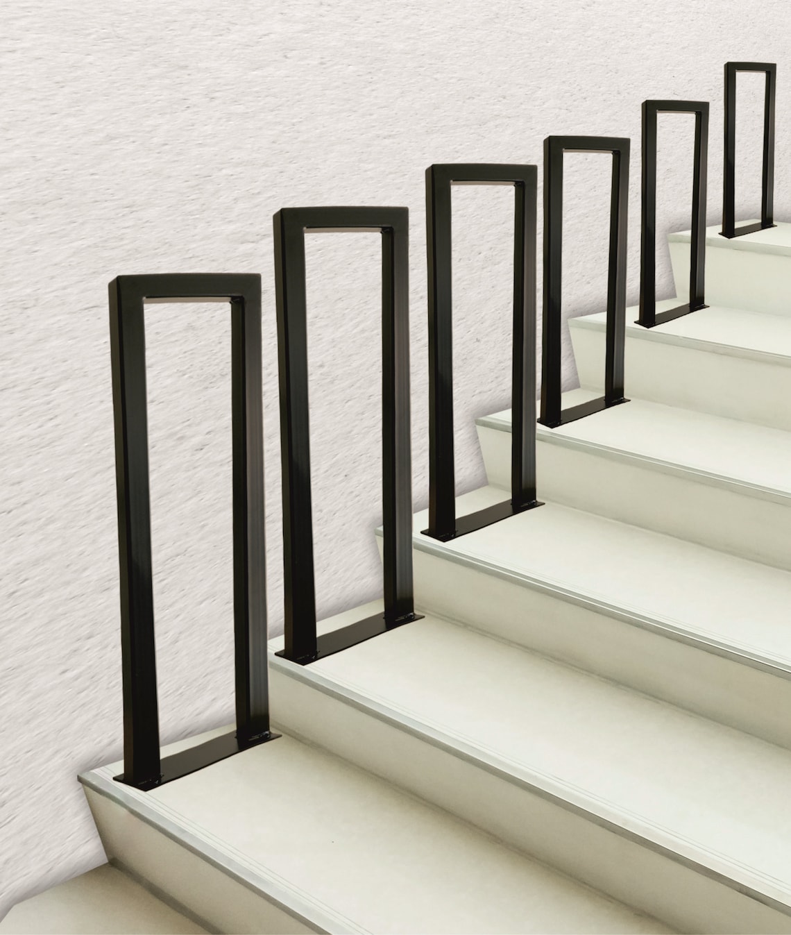 11/2x 11/2 Railing Grab Bar, Handrail for Stairs, Step Stair Rail