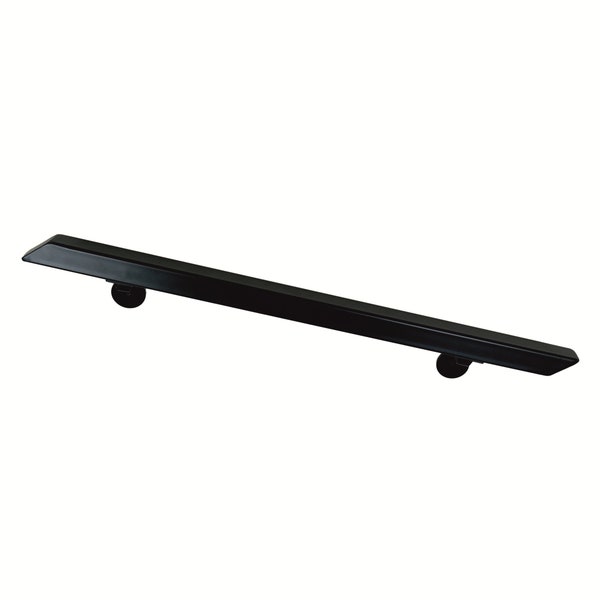 1,18" square minimalist handrail, handrail stairs, modern rail, brackets for stairs, outdoor handrail, step stair rail, metal railing