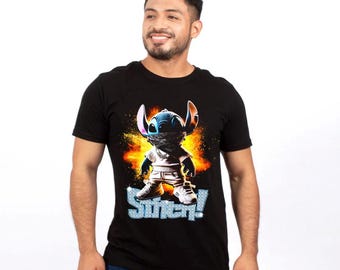 Plantilla para Camiseta de Stitch Semitono