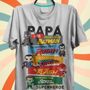 Design templates for various Father's Day cartoon characters t-shirts
