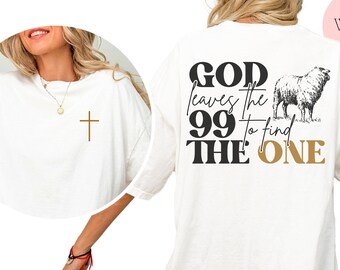 Lost Sheep Parable Shirt, Christianity Gift, Christian Bibleverse Shirt, Christianity Faithful, Parable Lost Sheep, Bible Versed Shirt
