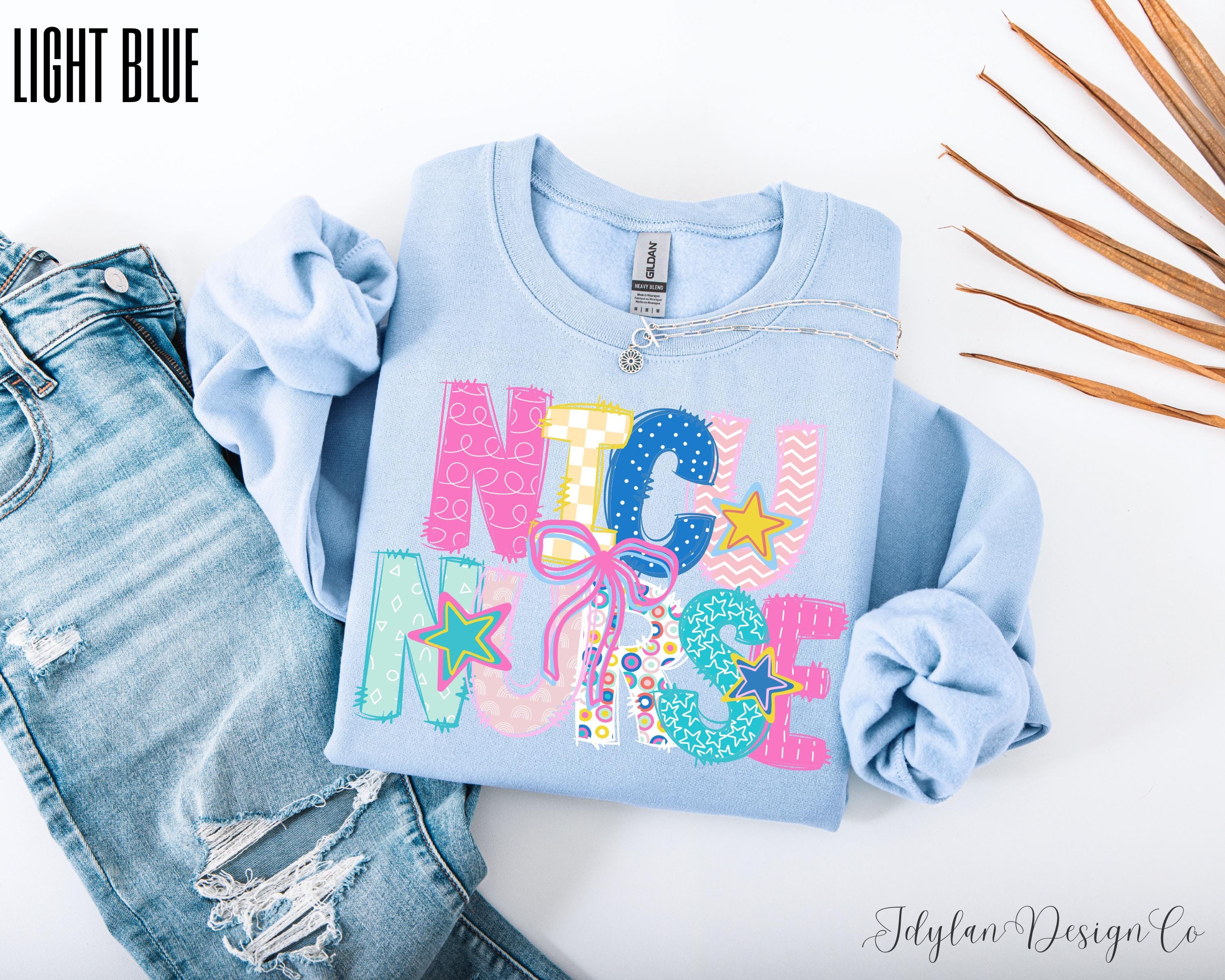 Nicu Nurse Sweatshirt for Neonatal Intensive Care Unit Cute Floral Nurse Sweatshirt for Nicu Nurse Sweatshirts Gift for Nicu Nurse Crewneck