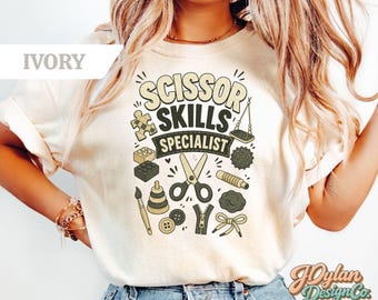 Peds OT Shirt Youth, Scissor Skills Specialist Tee, Fine Motor OT Gift, Comfort Colors