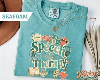 SLP Shirt, Speech Therapy Cottagecore Tee, Better Hearing & Speech Month Gift, Comfort Colors SLP