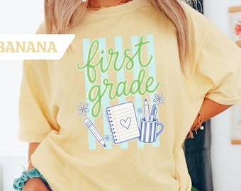 Teacher Shirt, First Grade Teacher Shirt, New Teacher Gift, Teacher Appreciation Gift, Teacher Thank You Gift, Teacher Accessories