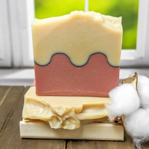 Cotton Blankie Handmade Cotton Scent Soap, Coconut Free, Zero Waste, Vegan Soap, Artisan Soap, Gift for Her