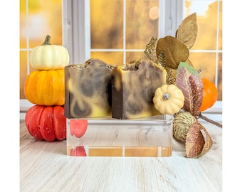 Pumpkin Swirl Pumpkin Spice Bar Soap: Handmade Vegan Autumn Soap