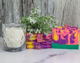 Merry Flowers Vegan Soap: Handmade Artisan Scented Soap, Zero Waste