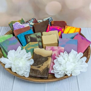 Handmade Vegan Soap Sample Pack: Artisan Scented Soaps, Zero Waste