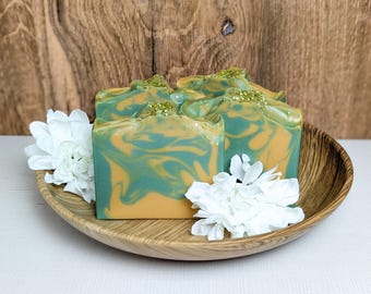 Lemon Ginger Coconut Milk Soap Bar: Vegan, Eco-Friendly Artisan Soap