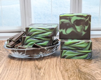Handmade Chocolate Mint Soap: Vegan Artisan Bar, Zero Waste