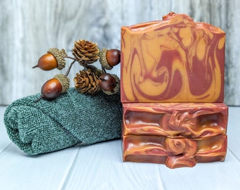 Boozy Apple Cider Scented Handmade Vegan Bar Soap
