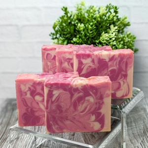 Pink Rose Bouquet Handmade Rose Soap, Vegan Soap, Zero Waste, Artisan Soap, Gift for her