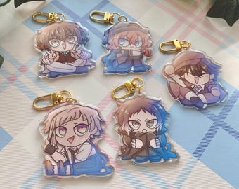 BSD Literature Dogs - Acrylic Charms