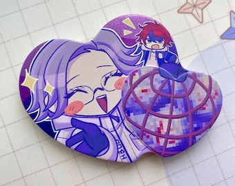Cien líneas Eito - Pin metálico en forma de corazón