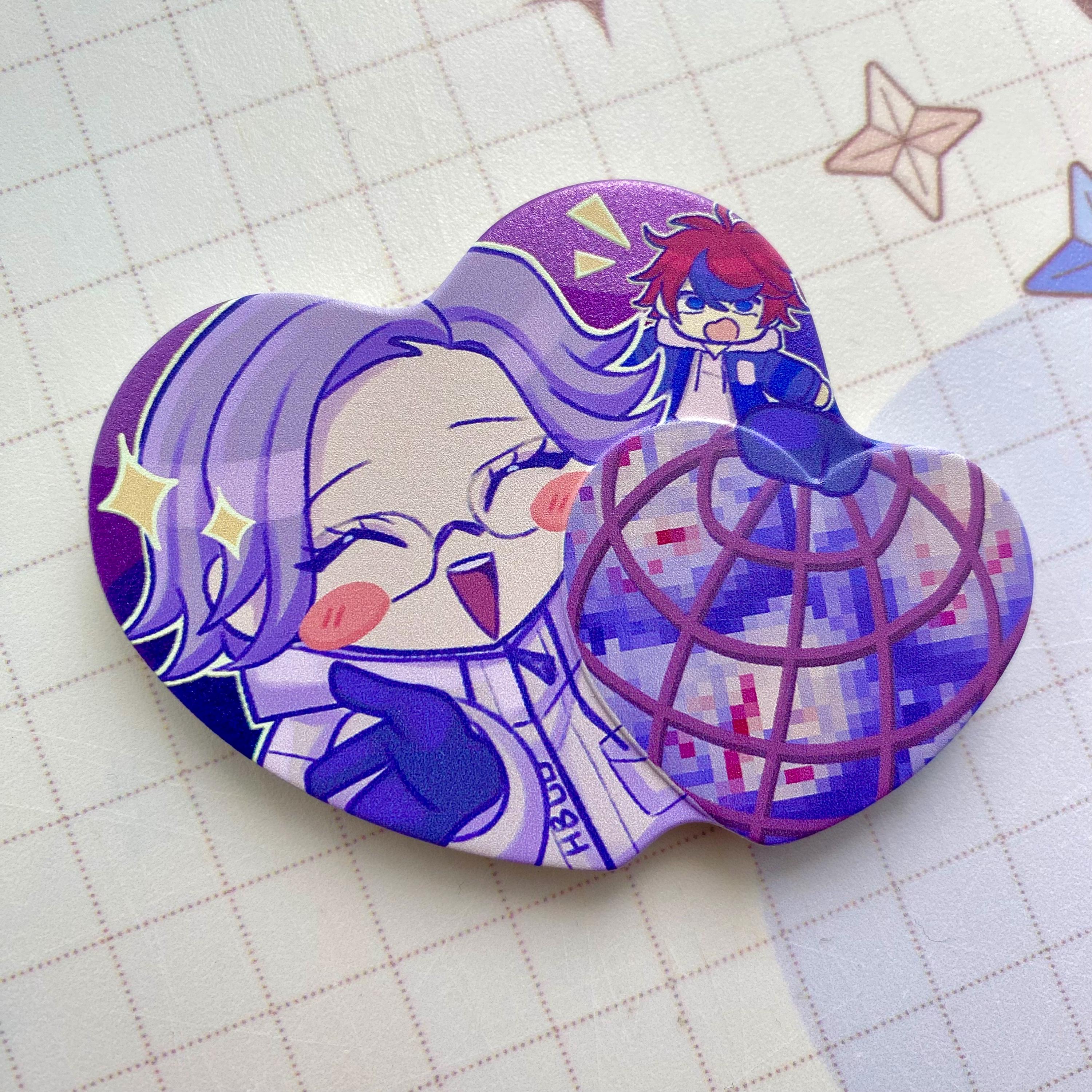 Hundred Line Eito - Heart Metal Pin