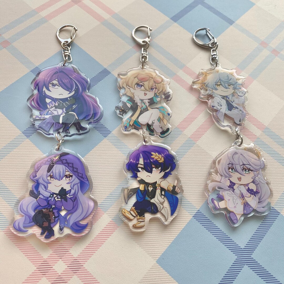 Porte-clés Honkai Star Rail - Acrylique - 5 Cm - Pendentif Déco Pour Sac, Clés, Fans De Jeu - 2