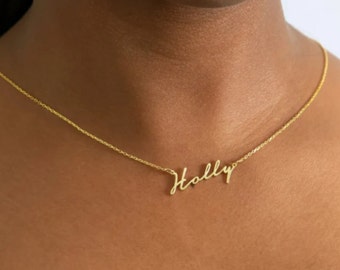 Collier prénom personnalisé, collier prénom, collier prénom en or, cadeau fête des mères - collier maman - cadeau pour maman