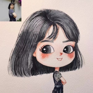 Fumetti di personaggi Fumetti di animali Fumetti di famiglia Fumetti commemorativi Fumetti della vita quotidiana Opere d'arte ad acquerello dipinte a mano