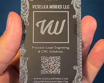 Custom Metal Business Cards | Precision Laser Engraved Aluminum Branding