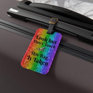 Look But Don&#39;t Touch Luggage Tag, Travel Accessories, Luggage Tag, Luggage Bag Tag, Acrylic Travel Tag, Baggage Label, Suitcase Tag, Bag Tag