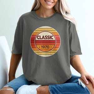Comfort Colors Retro Vintage Custom TShirt, Classic 1970 Graphic Tee, Retro 70s Style Shirt, Vintage 1970s TShirt, 70s Retro Design Shirt