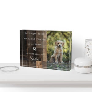 Personalized Pet Memorial Plaque, Custom Dog Memorial Gift, Pet Loss Keepsake Frame, Remembering Beloved Pets, In Loving Memory