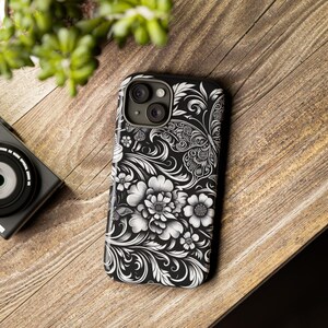 Aangepaste bloemen stoer hoesje iPhone 16 Pro Max stoer hoesje, bloemdessin, verjaardagscadeau voor haar Wildflower Aesthetic 11 12 13 14 Pro Plus