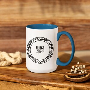 Aangepaste verpleegkundige koffiemok student koffiemok verpleging grad cadeau in mijn verpleegkunde student ERA CNA waardering cadeau, afstudeercadeau CNA koffiekopje