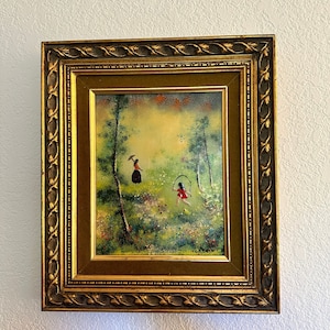 Louis Cardin サイン入り エナメル 銅 絵画アート 80年代② Louis Cardin Art - Etsy