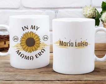 Flower Mama Mug, Personalize Mama Gift, Mother's Day Gift, Sun Flower Mama Gift, Mother's Day Mug, Muther's Day Gift, Mom Birthday Gift