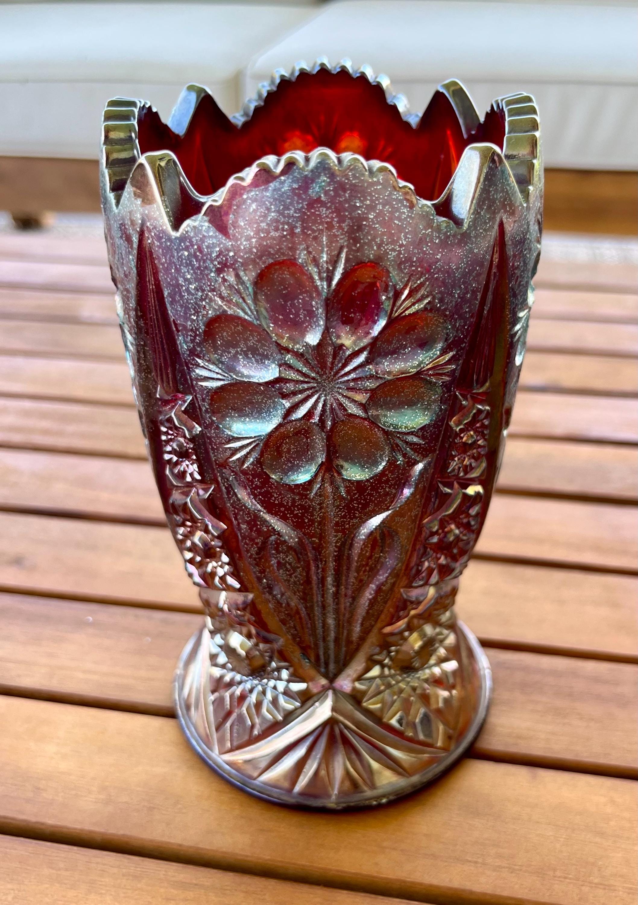 Imperial Glass-cosmos-ruby Red (sunset) Carnival-hobstar