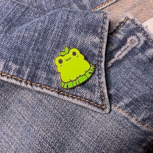 Frog Enamel Pin | Cute Frog | Frog Pin | Cute Pin | Frog Lapel Pin | Anime Frog Pin | Pins | Enamel Pin | Lapel Pin | Frog