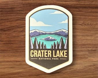 Crater Lake nationalpark vinylklistermärke