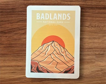 Vinylsticker Badlands National Park