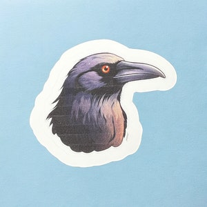Krähe Vinyl Aufkleber, Laptop Aufkleber, Becher Aufkleber