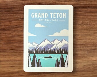 Adesivo de vinil do Parque Nacional Grand Teton