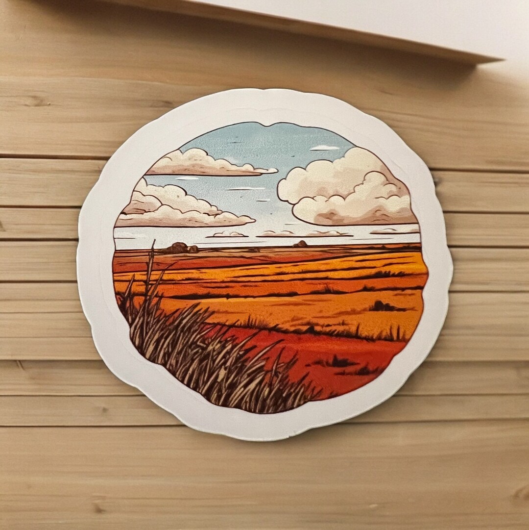 Prairie Waterproof Vinyl Sticker, Laptop Sticker, Tumbler Sticker - Etsy