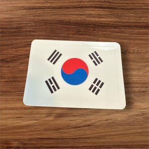 Naklejka winylowa z flagą Korei Południowej