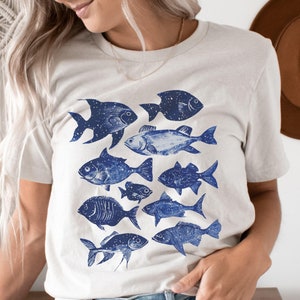 Sardines Shirt, Tined Fish, Portugal Tshirt, Fisherman Aesthetic, Sardine Lover Gift, Vintage Europe Coastal Aesthetic, Retro Summer T-shirt