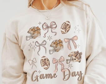Game Day Football Sweatshirt: Sports Mom Crewneck