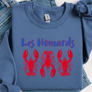 Lobster Sweatshirt, Fisherman Aesthetic, Coastal Vintage Crewneck, Maine New England Sweater, Tomato Girl Summer, Seafood Ocean Lover Gift