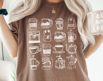 Comfort Colors® Coffee Shirt, Coffee Lover Gift, Retro Coffee Shirt, Foodie Tee, Weekend Shirt, Retro Coffee Shirt, Trendy Womens Tees